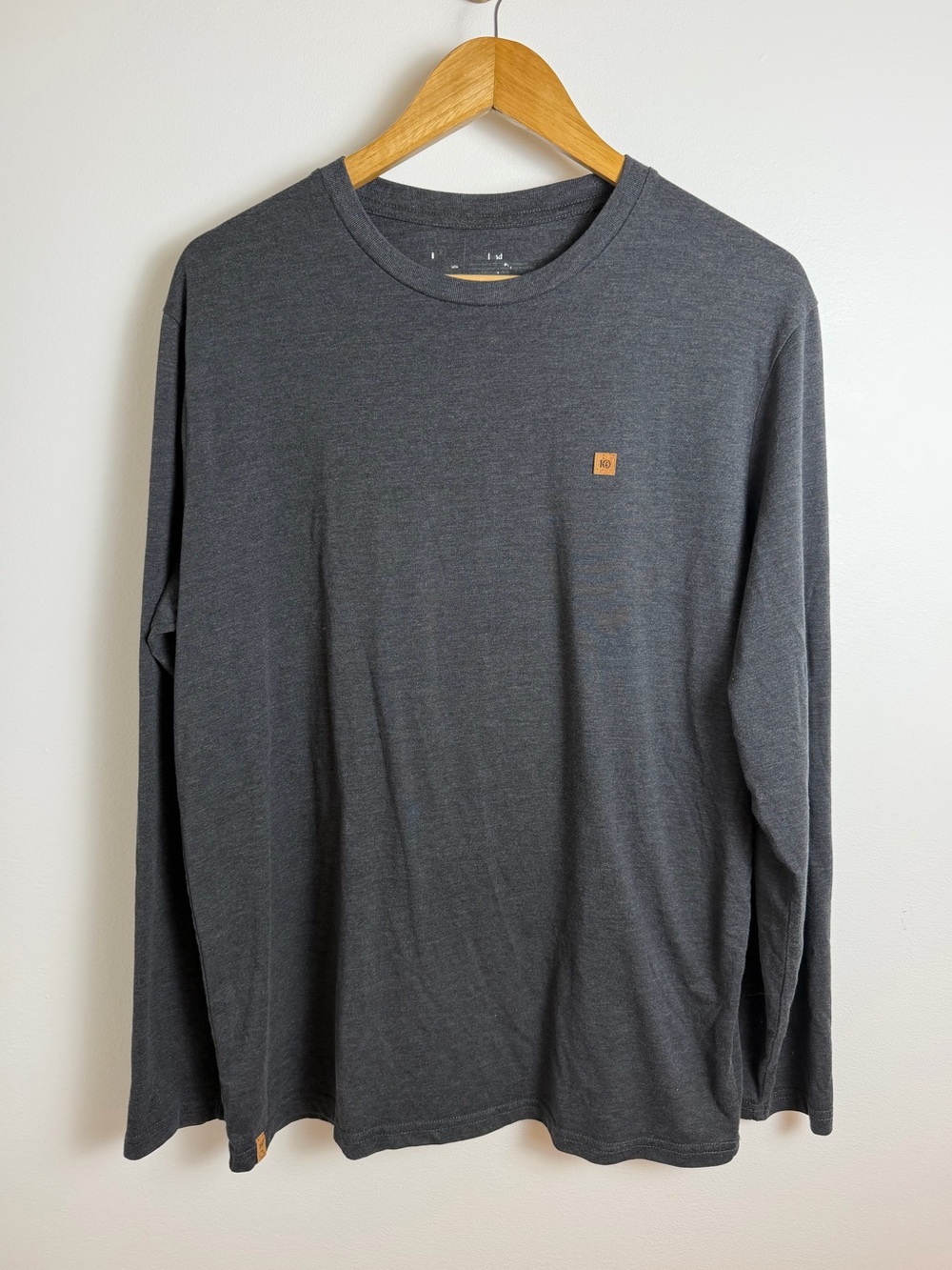 Tentree Men’s Large Charcoal Long Sleeve T-Shirt